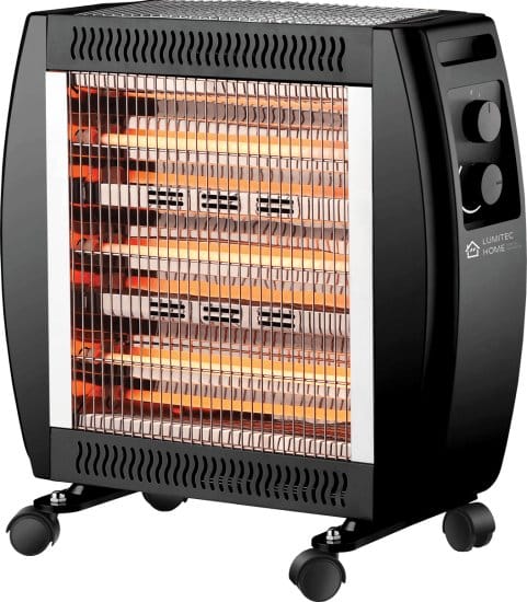 תנור חימום קרמי LM-HEATER 2300W מבית Lumitec - צבע שחור