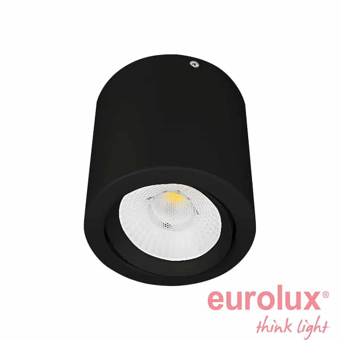 צמוד תקרה ROLL שיר מתכוונן שחור IP20 Citizen® 10W 38° 2900K
