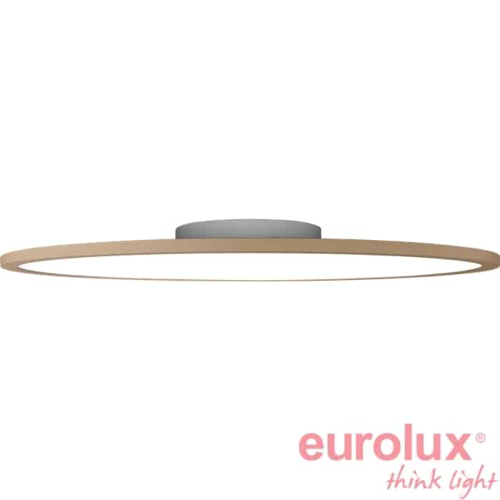 צמוד תקרה דגם ספייס עגול גוף ברונזה מוברש Tri-Color IP40 Ф400mm 35W