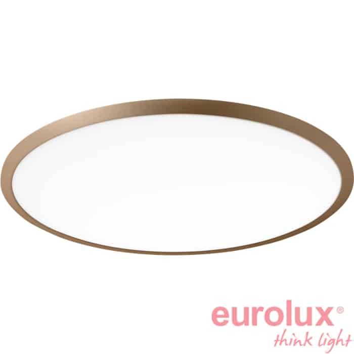 צמוד תקרה דגם ספייס עגול גוף ברונזה מוברש Tri-Color IP40 Ф800mm 80W