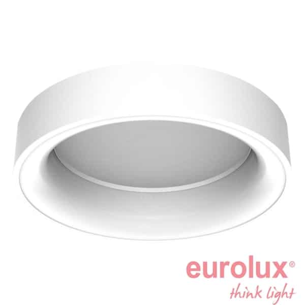 צמוד תקרה/קיר עגול סדרת טורוס גוף לבן קוטר 45W 2900K IP20 450MM