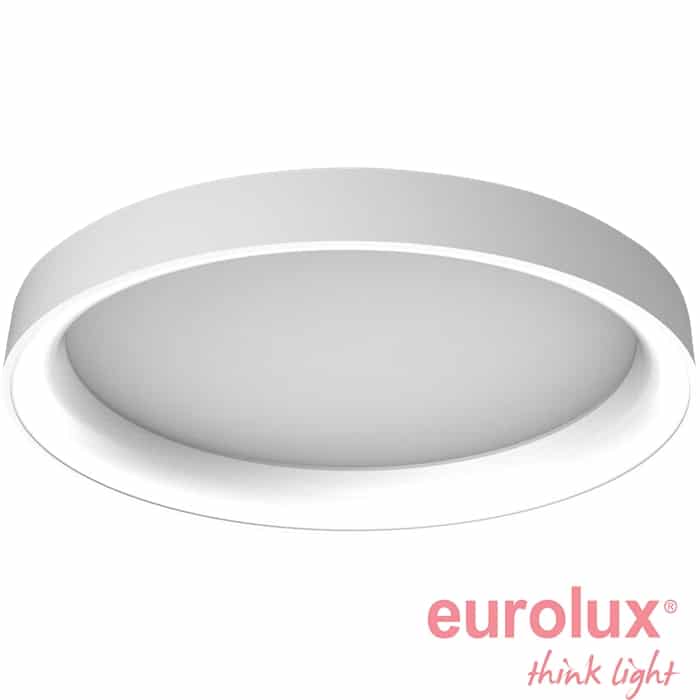 צמוד תקרה/קיר עגול סדרת טורוס גוף לבן קוטר 80W 4000K IP20 800MM