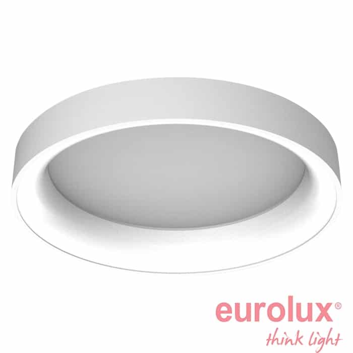 צמוד תקרה/קיר עגול סדרת טורוס גוף לבן קוטר 60W 2900K IP20 600MM