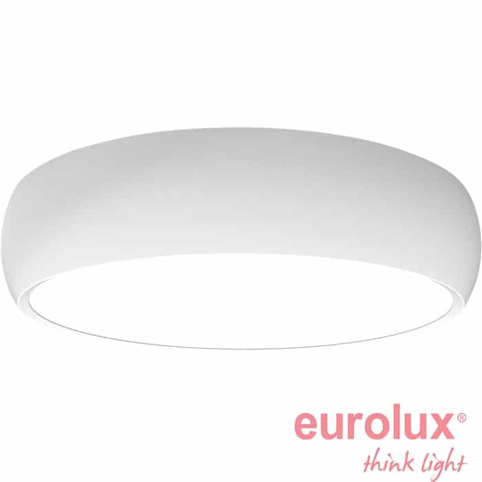 צמוד תקרה/קיר עגול סדרת סטייג' גוף לבן 36W 2900K IP40 Ø380 X80MM