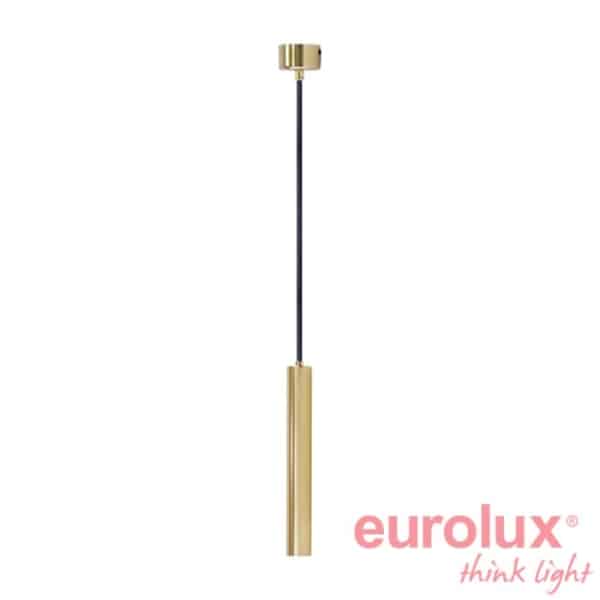 רול.4 תלוי תקרה 2 מטר זהב מוברש 40x300 מ"מ BridgeLUX 3000K 38° 8W