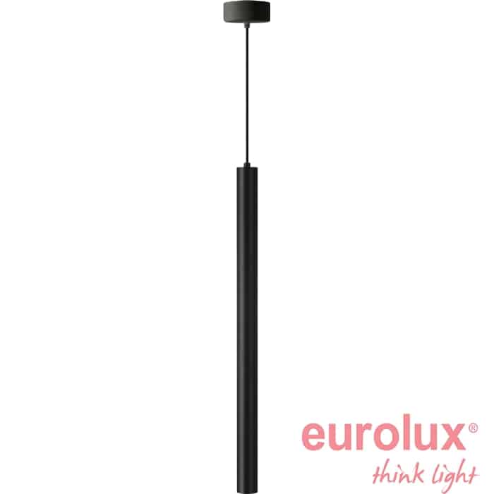 רול.4 תלוי תקרה 2 מטר שחור 40x600 מ"מ BridgeLUX 3000K 38° 8W
