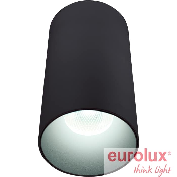 רול.8 צמוד תקרה שחור 80x150 מ"מ BridgeLUX 4000K 45° 18W