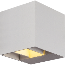 צמוד קיר מודרני 10X10 סדרת שייפ (UP/DOWN) לבן 2X6W 4000K IP65