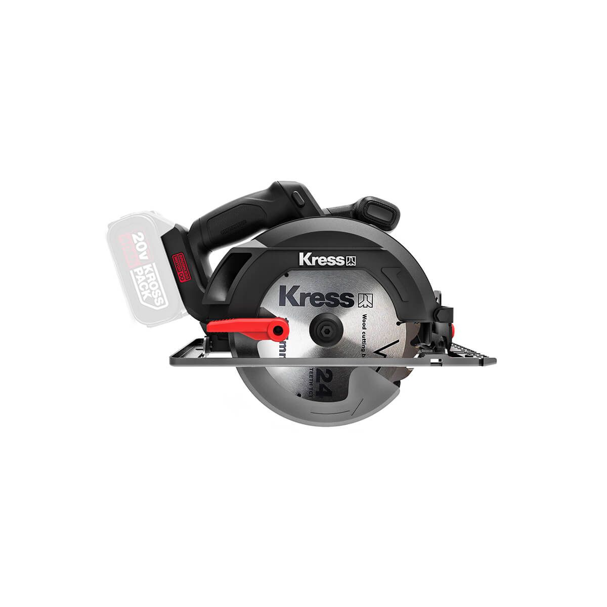 מסור עגול 20V 165mm נטען KU520.9 KRESS - פטיש ומסמר