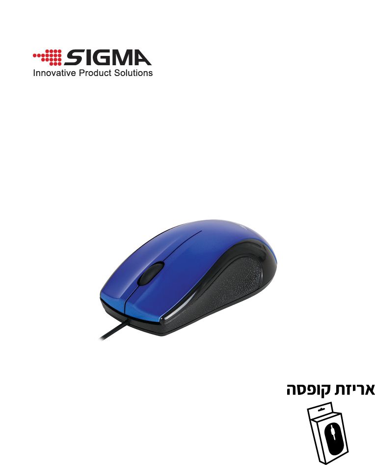עכבר USB דגם M201 כחול - קופסה