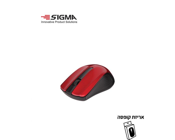 עכבר אלחוטי WS360 אדום - קופסה