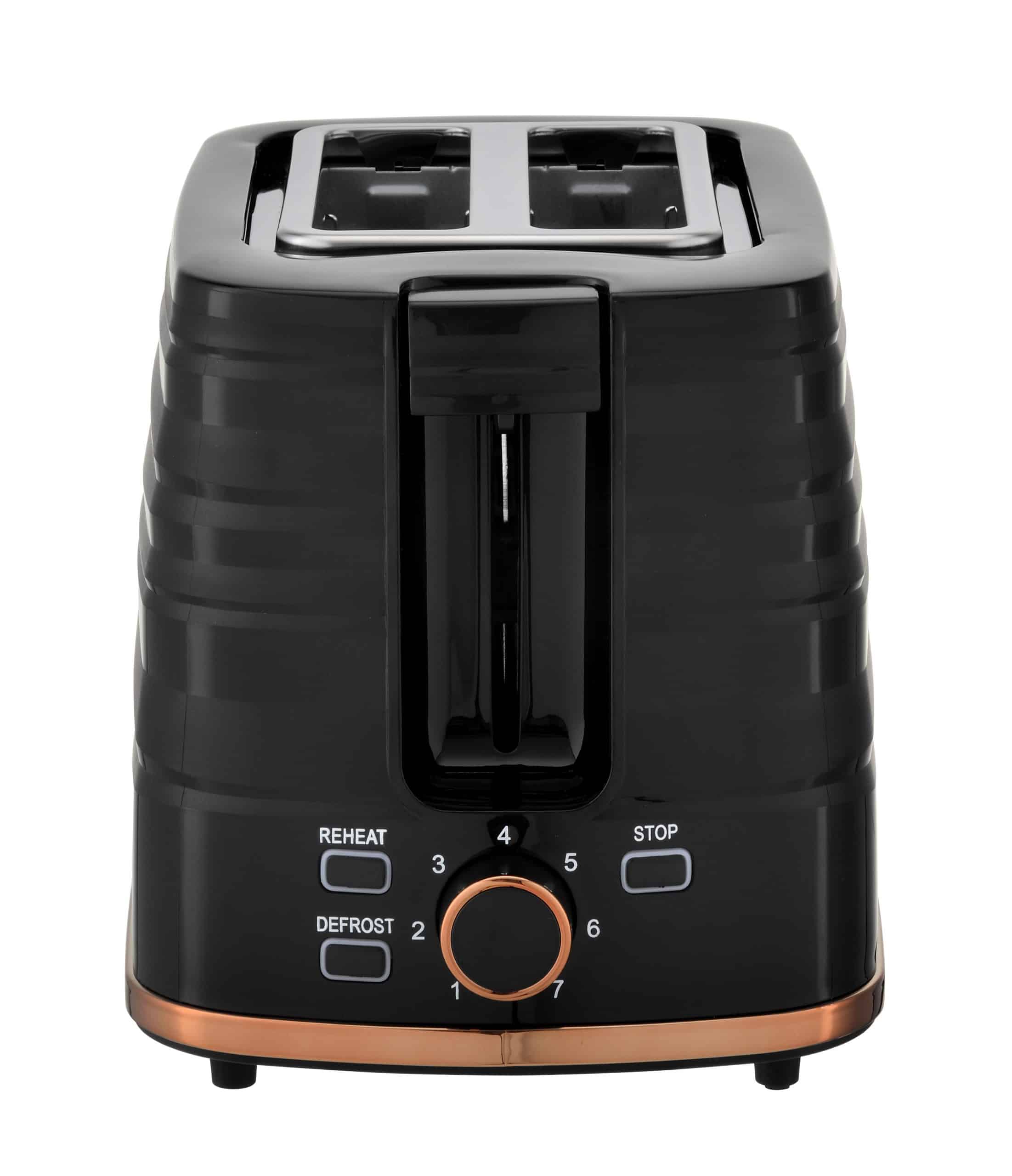 מצנם מעוצב לשתי פרוסות שחור עם נחושת וכרום Westinghouse 802 וסטינגהאוס