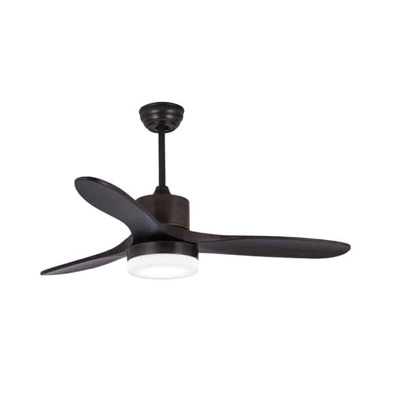 מאוורר תקרה 42″ SWAN כולל שלט ו- LED מובנה, כנפיים מעץ אמיתי