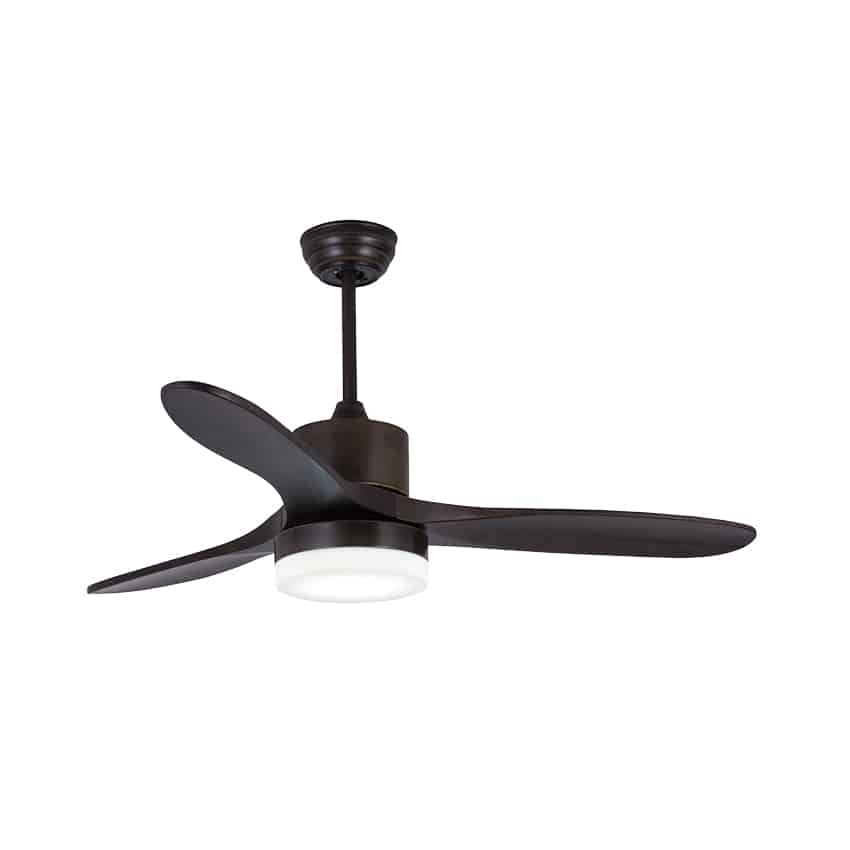 מאוורר תקרה 42″ SWAN כולל שלט ו- LED מובנה, כנפיים מעץ אמיתי