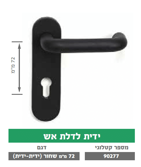 ידית לדלת אש