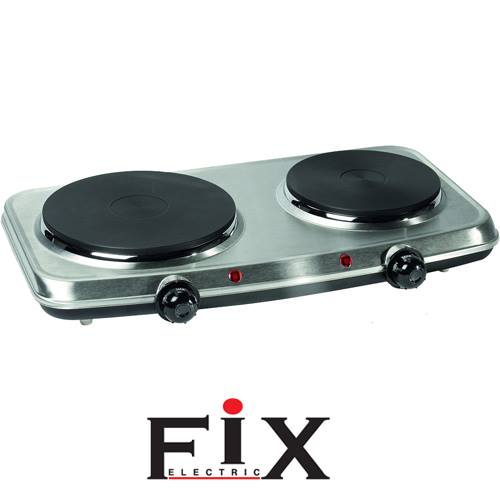 כיריים חשמליות כפולות נירוסטה FIX 9398