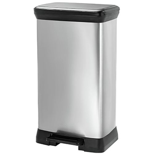 פח דקו 50 ליטר CURVER DECO BIN כסוף - פטיש ומסמר