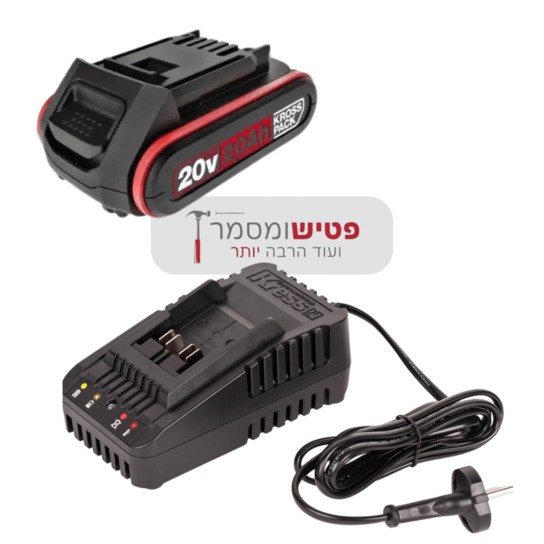 מטען וסוללה Kress 20V 2a.h - פטיש ומסמר