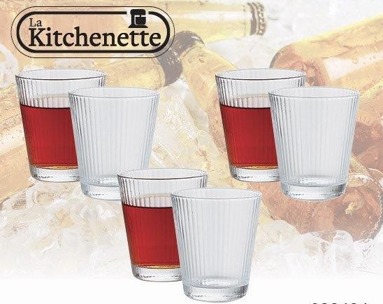 סט 6 כוסות ברלין נמוך 340 מ”ל - פטיש ומסמר