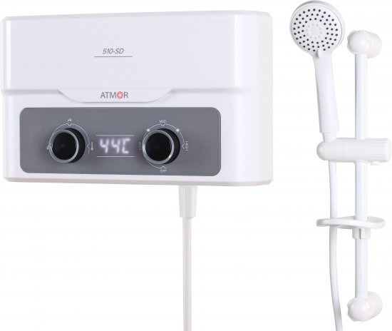 מחמם מים מיידי למקלחת Atmor 510-SD - חימום מתקדם וחסכוני - פטיש ומסמר