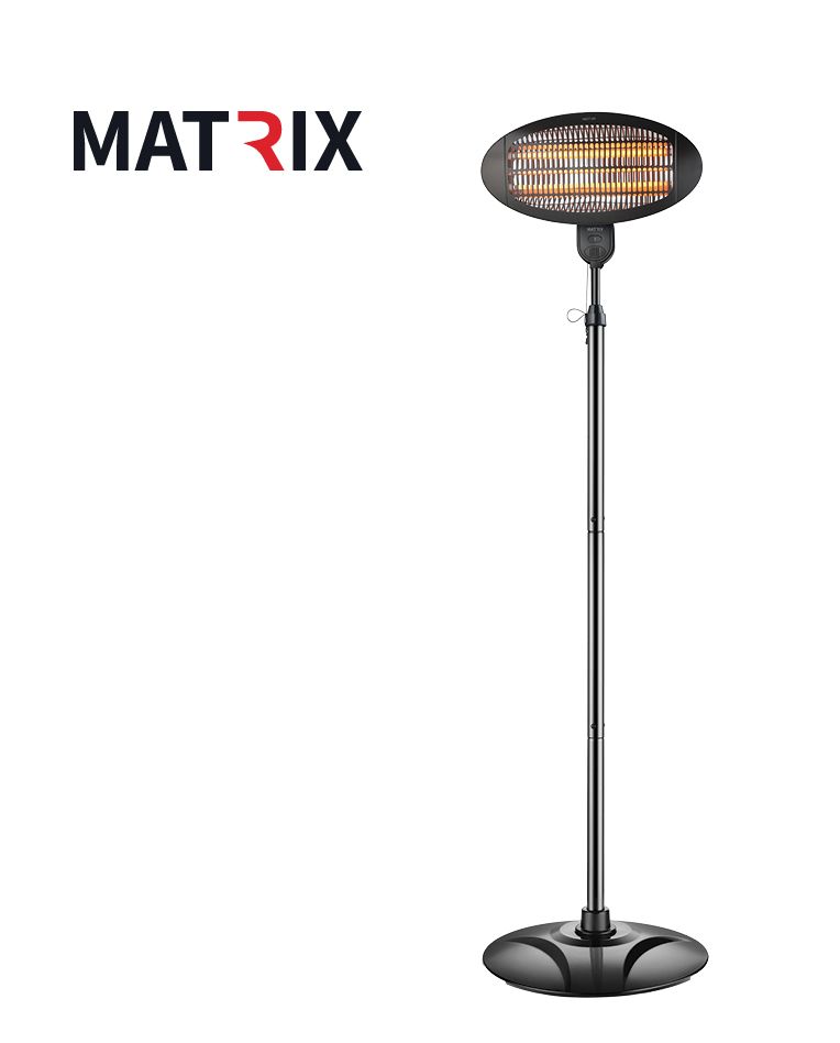 תנור חימום + סטנד מתכוונן 2,000W CALOR IP34-Calor2000ST - פטיש ומסמר