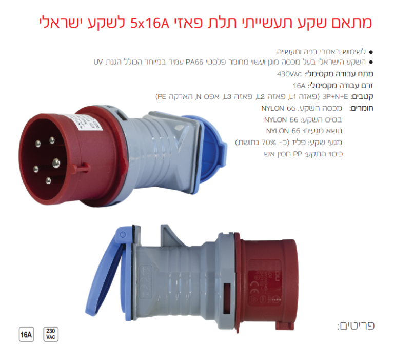 תוף כבל מאריך עד 25 מטר 4 שקעים (העתק) - פטיש ומסמר