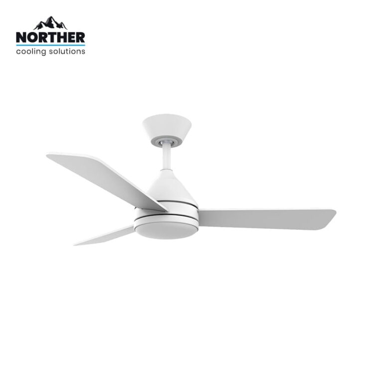 Norther מאוורר תקרה 42″ דגם YOUNG | מנוע DC שקט | שלט | תאורת LED גוון משתנה