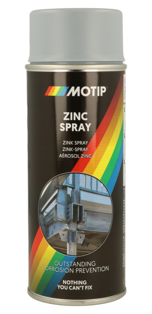 ספריי גילוון קר MOTIP עם 90% אבץ, עמיד בחום עד 350°C. הגנה מעולה מקורוזיה, מתאים לריתוך נקודתי. 400 מ"ל כיסוי 1.75 מ"ר. הזמינו עכשיו!
