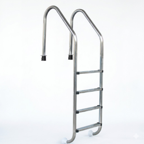 סולם בריכה OXYGEN מנירוסטה SS 304 – זמין ב-2 עד 5 שלבים - פטיש ומסמר