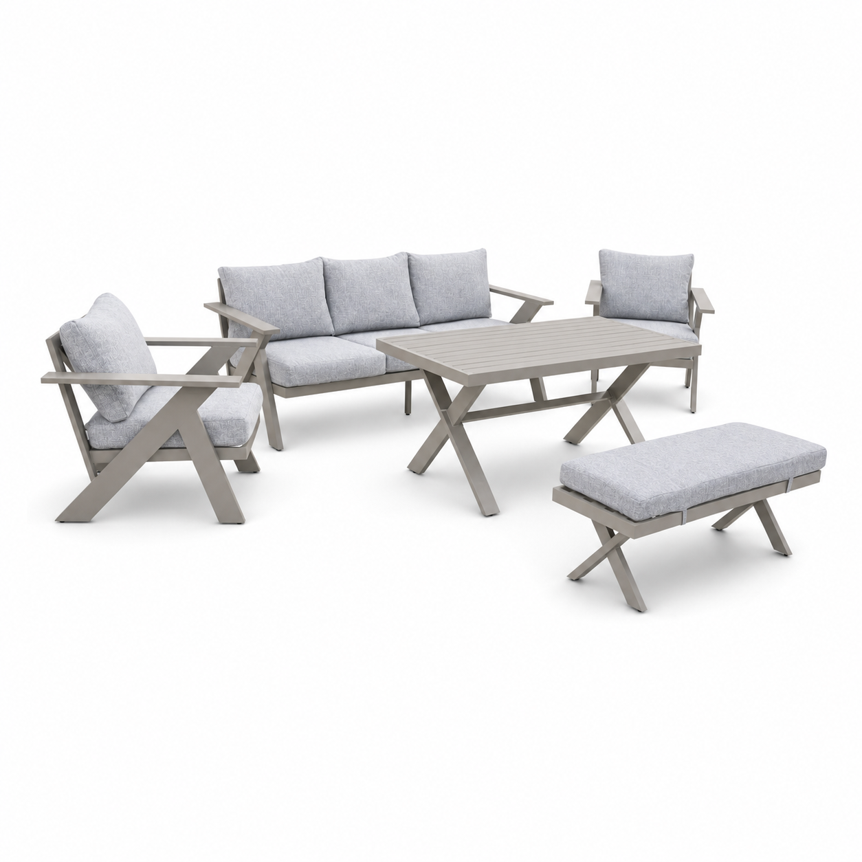 מערכת פינת ישיבה לגינה Savoy אלומיניום 5 חלקים - פטיש ומסמר