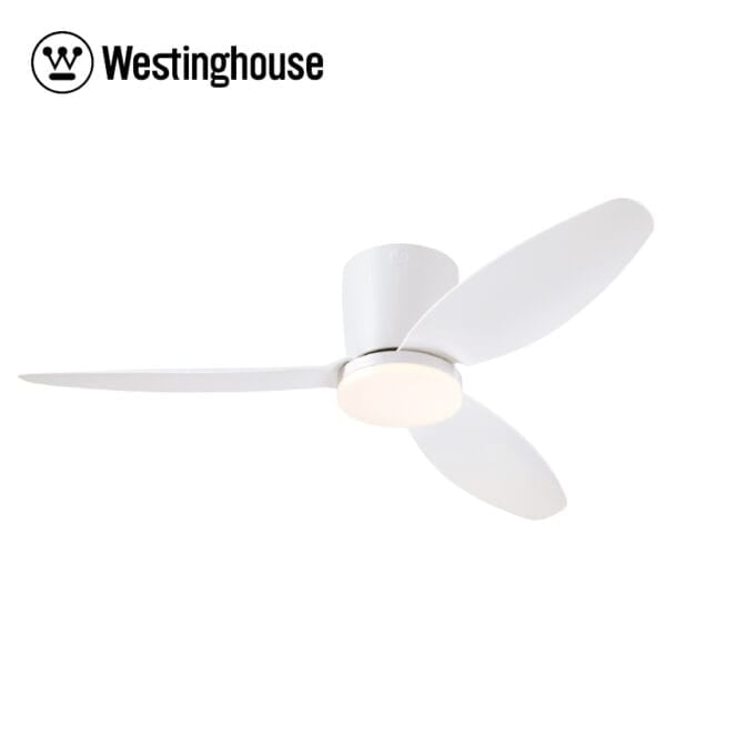 מאוורר תקרה Westinghouse CARLA WIFI 48" לבן עם תאורת LED 28W, שלט ודימר